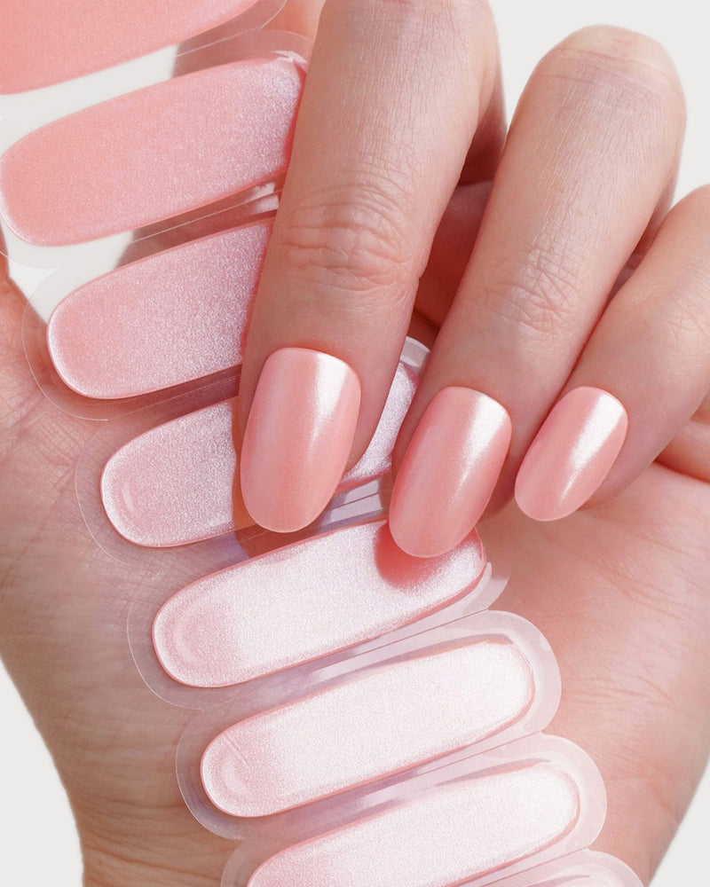Glazed Peach UV Gel Strips