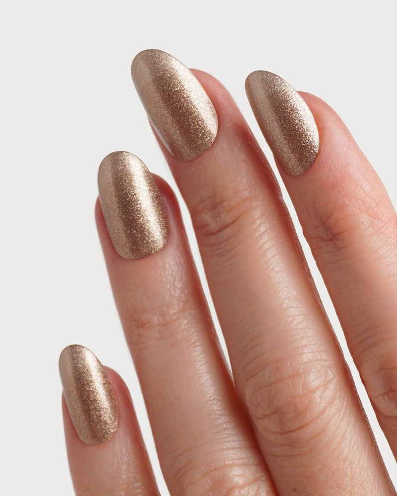 Gold Shimmer UV Gel Strips