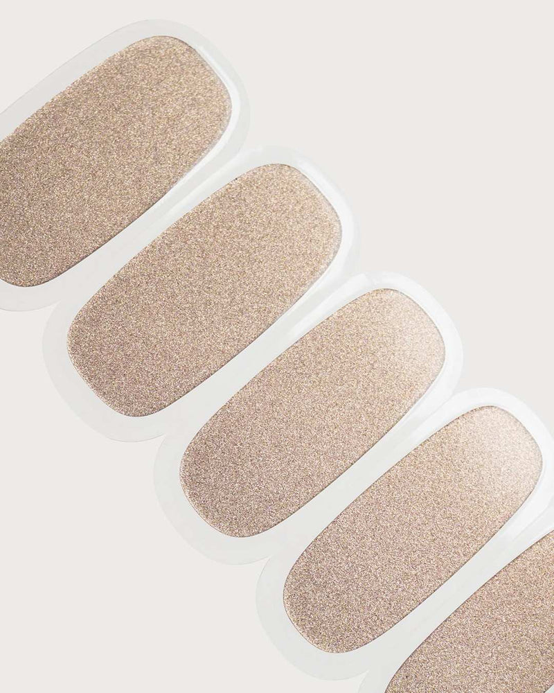 Gold Shimmer UV Gel Strips