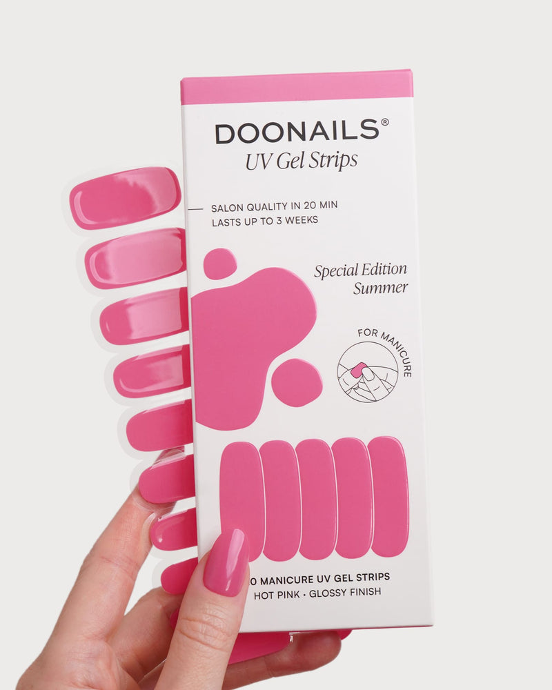 Hot Pink UV Gel Strips