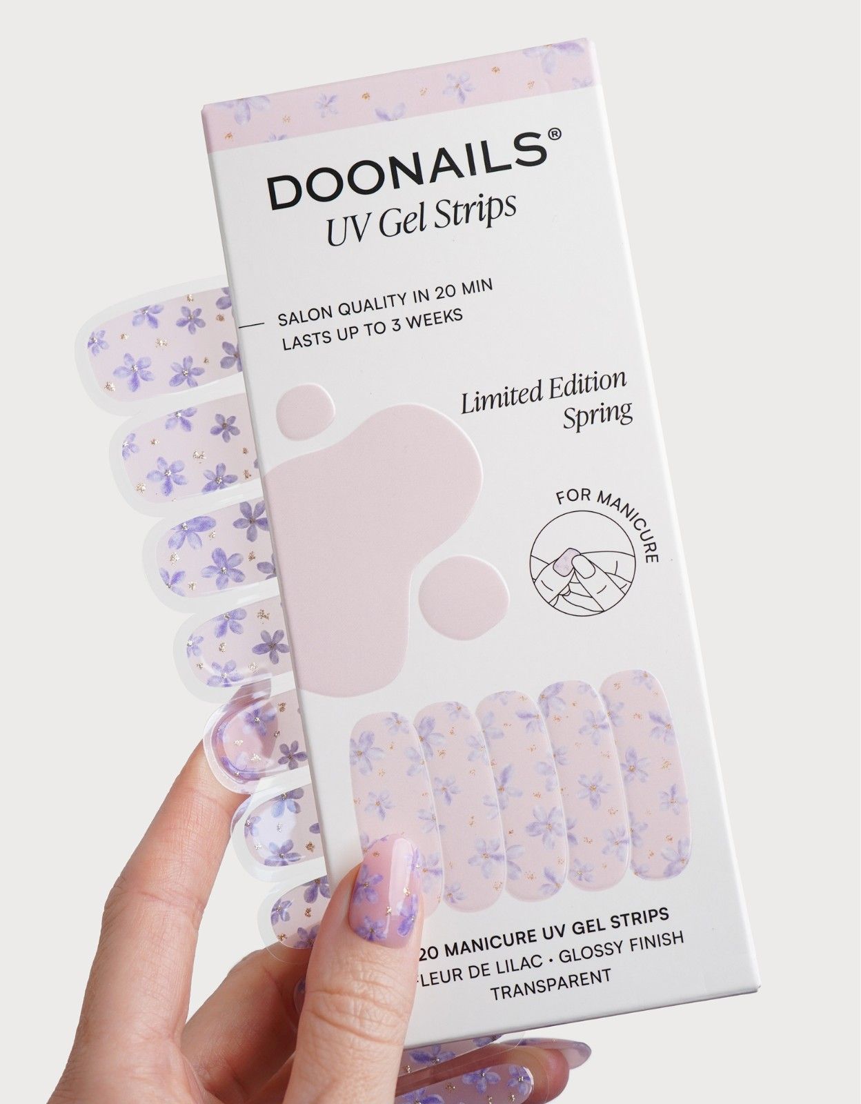 Limited Edition Fleur de Lilac UV Gel Strips