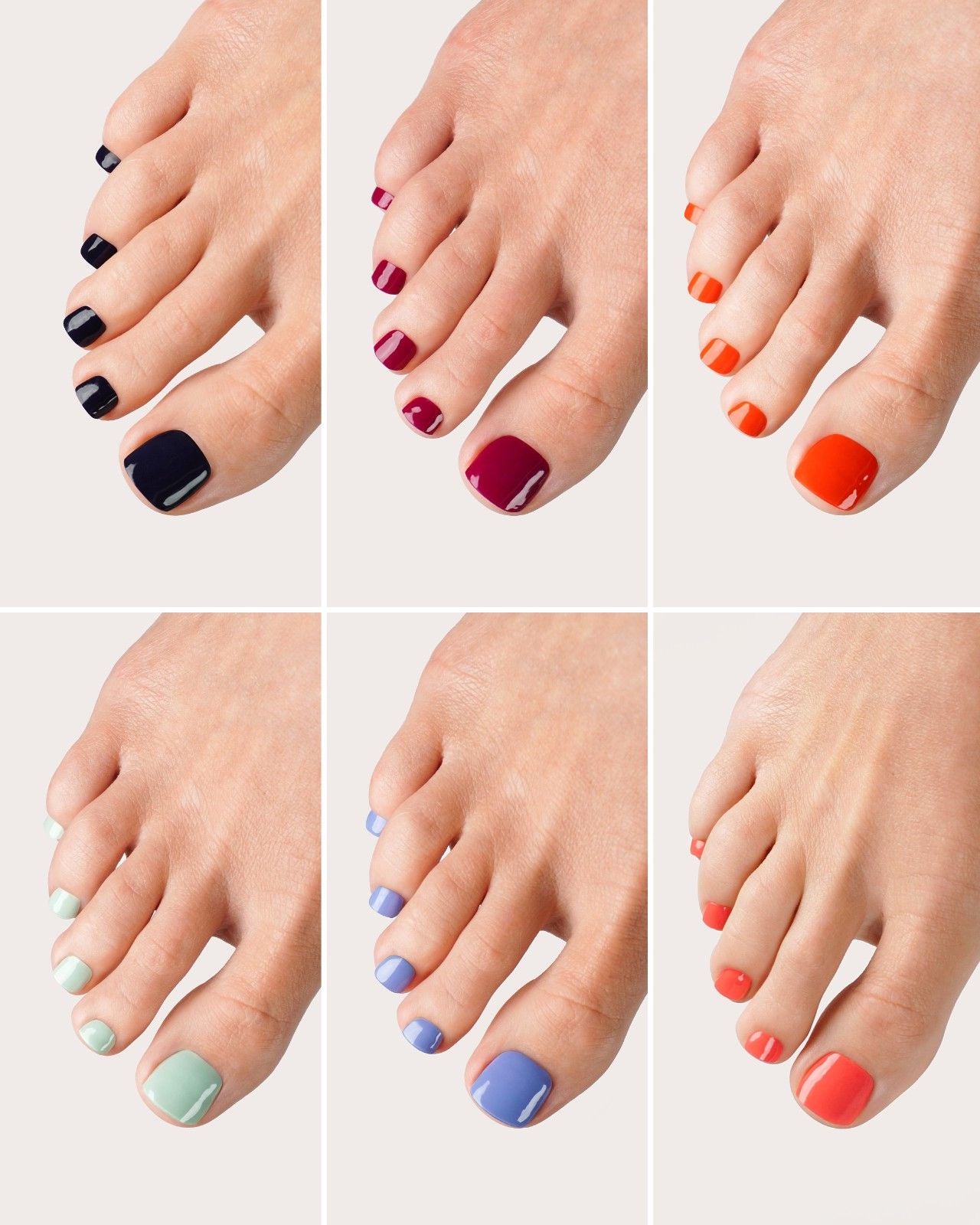 Color Crush Set - Pedicure Gel Strips