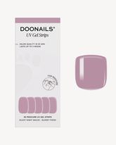 Silent Night Mauve Pedicure UV Gel Stripsdoonails