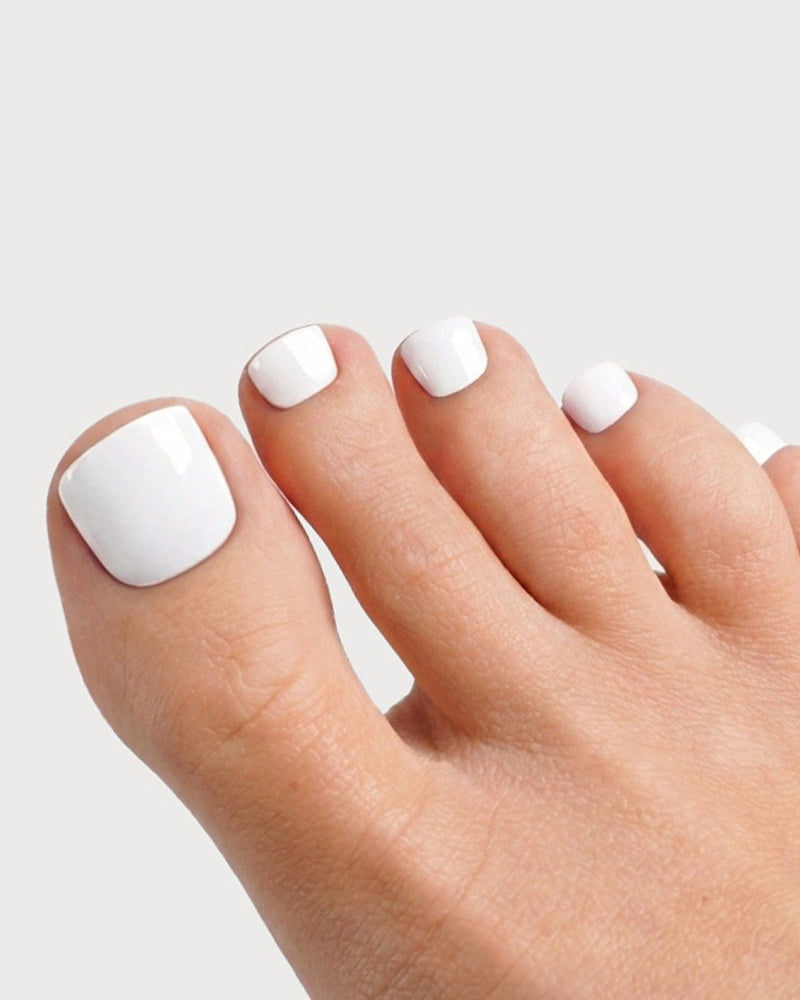 Snow White Pedicure UV Gel Strips