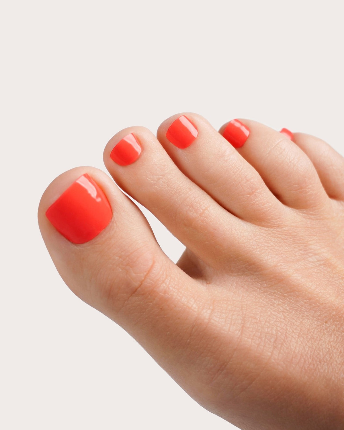 Sunset Coral Pedicure UV Gel Strips