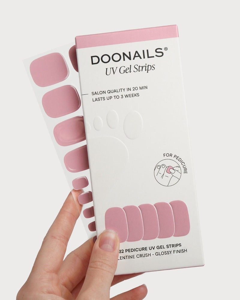 Valentine Crush Pedicure UV Gel Strips