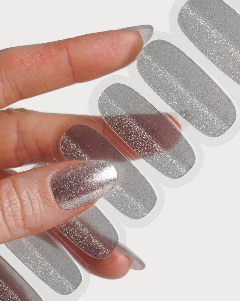 Silver Cat Eye UV Gel Strips
