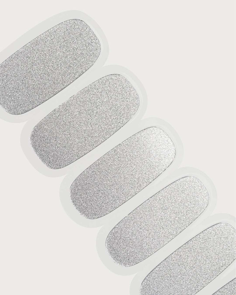 Silver Shimmer UV Gel Strips