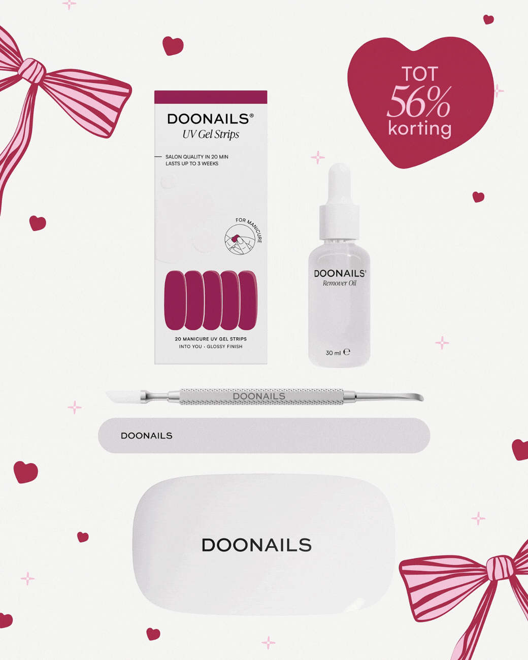Valentijn Starterset - Gel Stripsdoonails