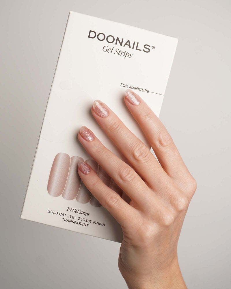 Gold Cat Eye Gel Strips - Doonails Netherlands