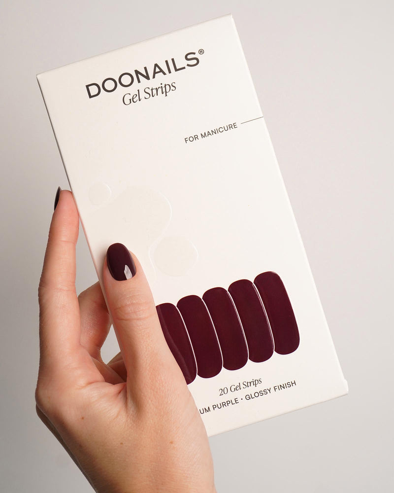 Plum Purple Gel Strips - Doonails Netherlands