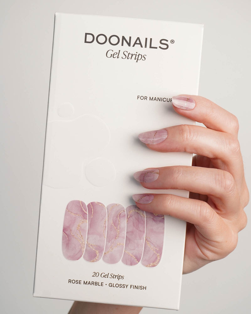 Rose Marble Gel Strips - Doonails Netherlands