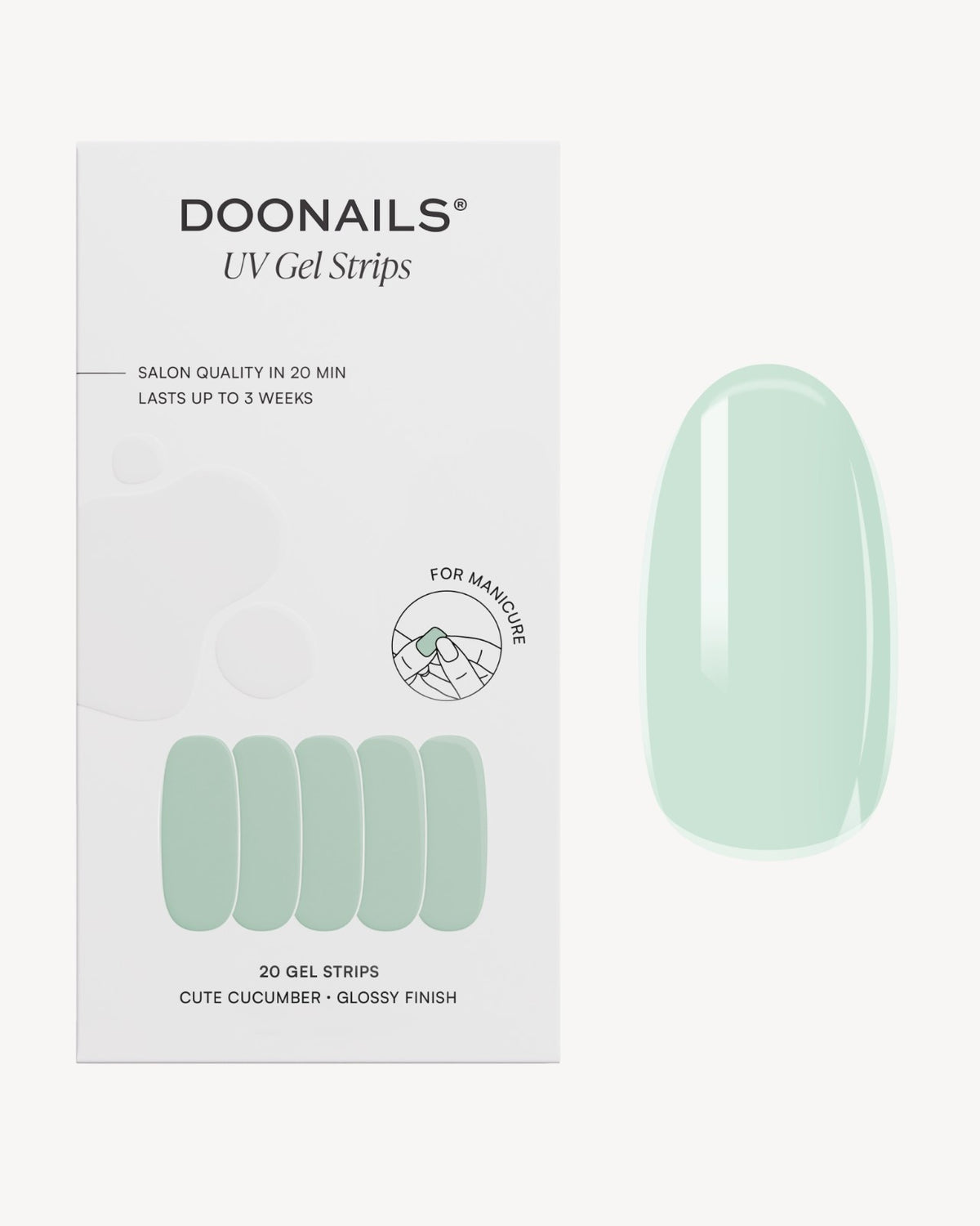 Cute Cucumber Gel Strips - Doonails Netherlands