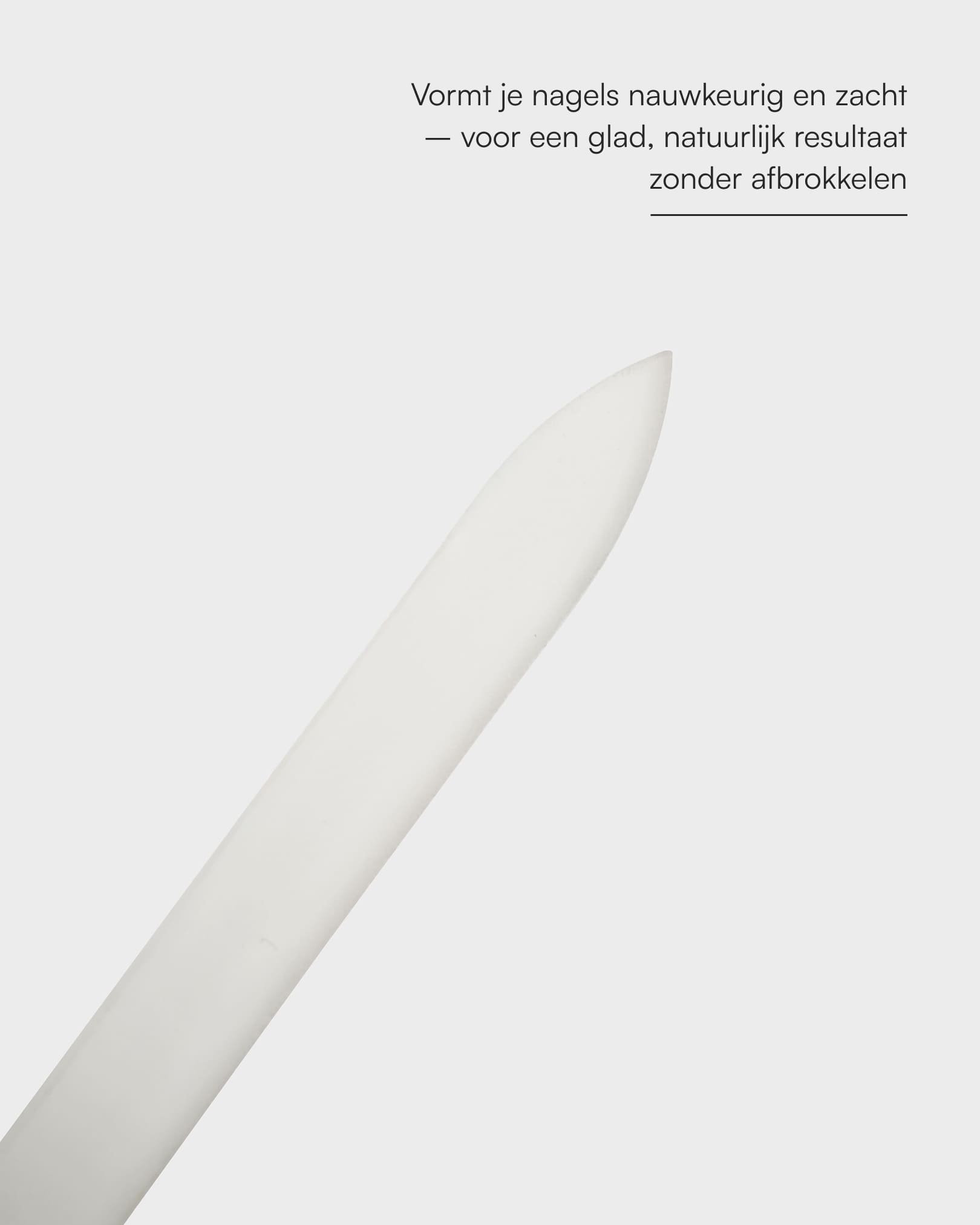 Glazen nagelvijl