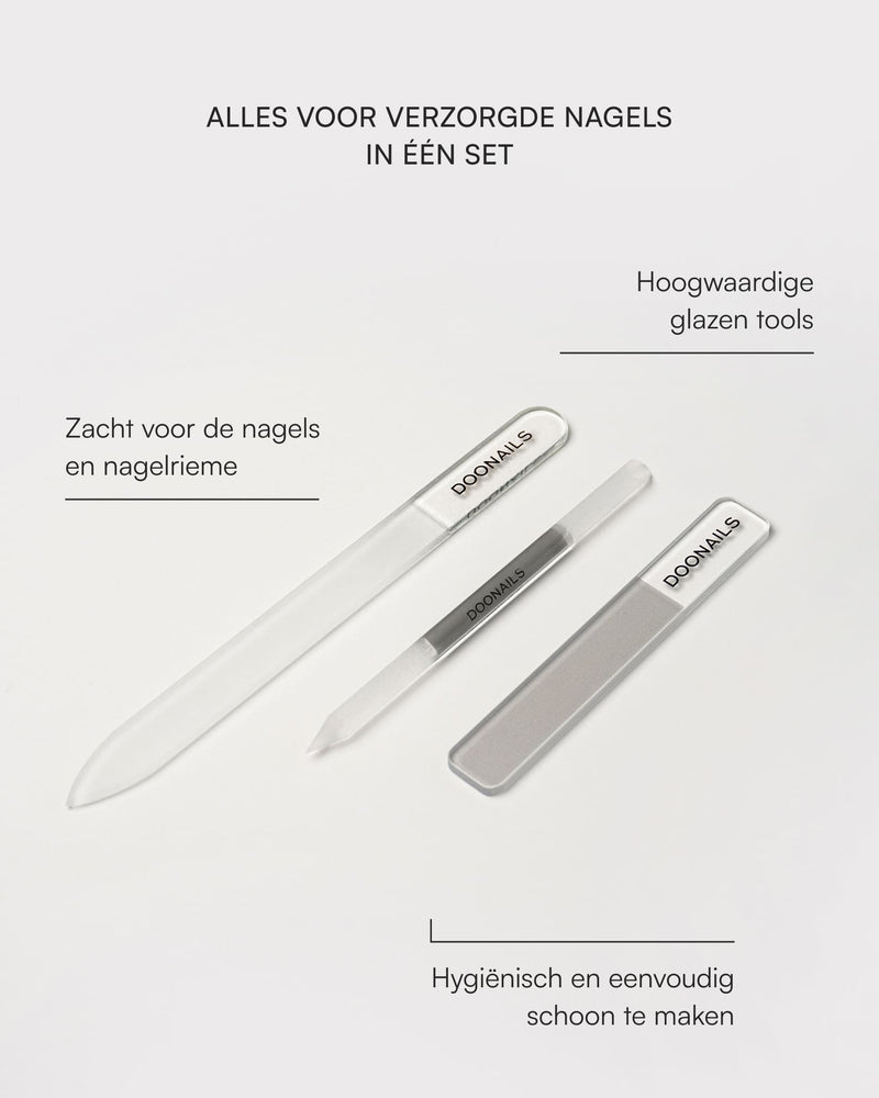 Glazen tools set