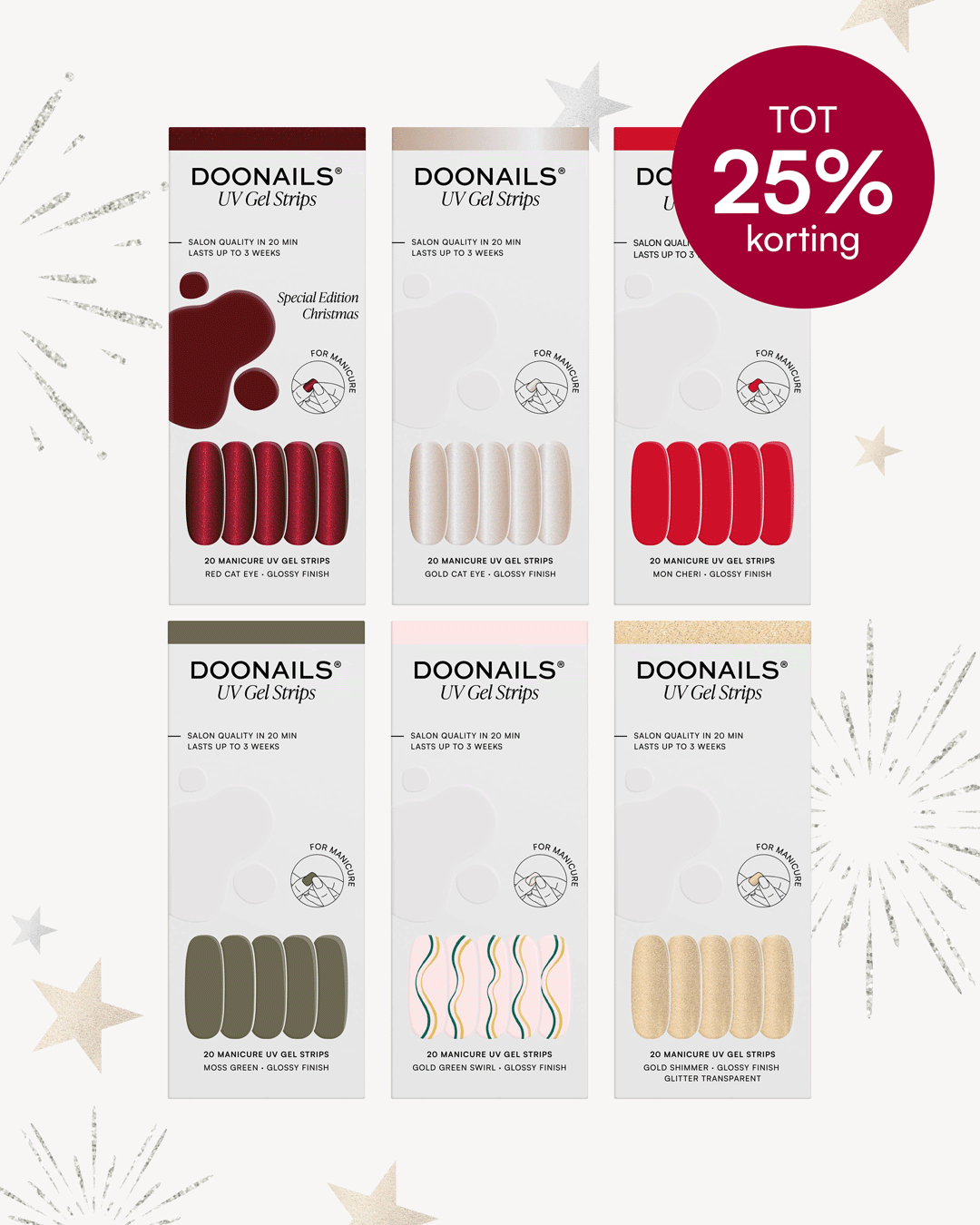 Kleuren Vordeelbundel - Gel Stripsdoonails