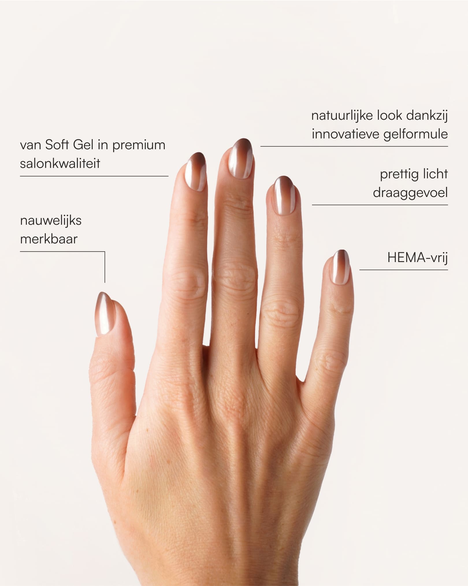 Brownie Short Round Soft Gel Press Ons