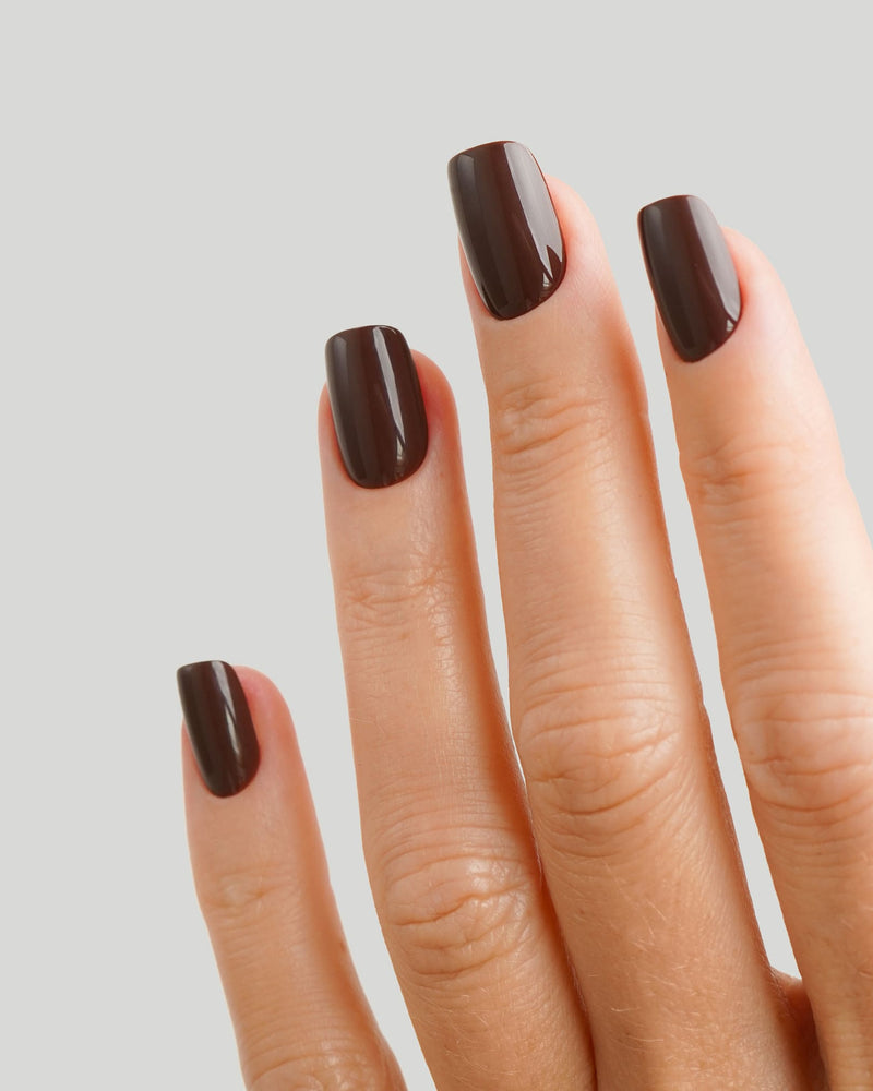 Cafe Noir Short Square Soft Gel Press Ons