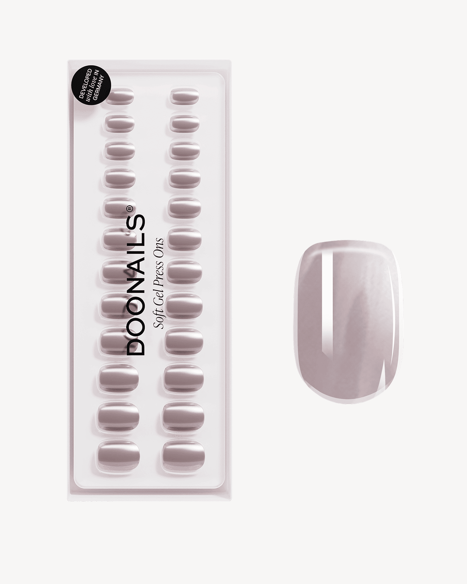 Cashmere Glow Extra Short Square Soft Gel Press Ons