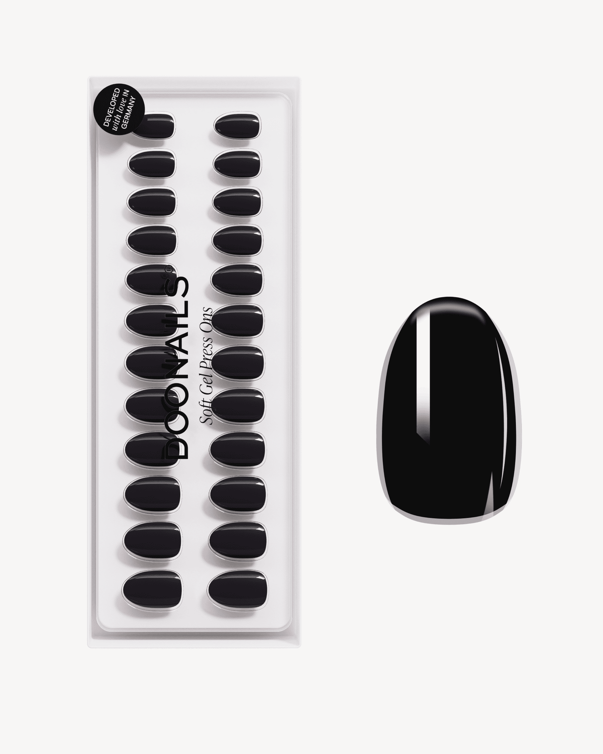 Dark Dream Short Round Soft Gel Press Ons
