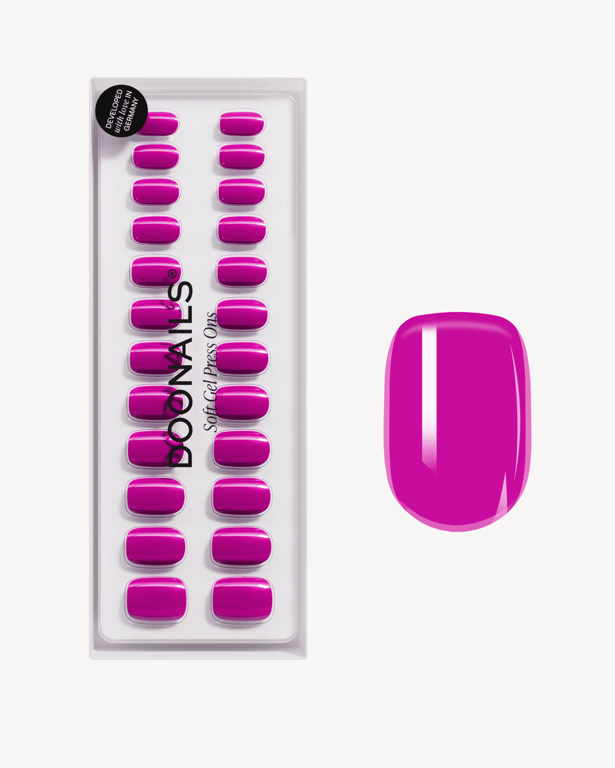 Dragonfruit Extra Short Square Soft Gel Press Ons - Doonails Netherlands