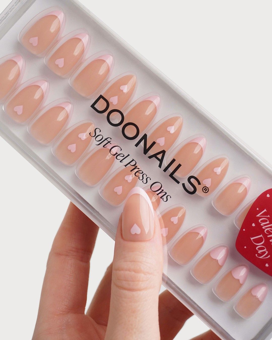 Flirty French Short Almond Soft Gel Press Ons