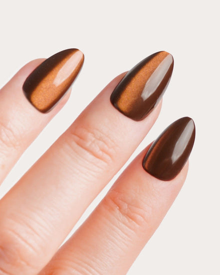 Glass Brown Cat Eye