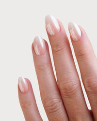 Glazed Babyboomer Short Round Soft Gel Press Ons