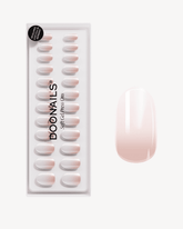 Glazed Babyboomer Medium Round Soft Gel Press Onsdoonails