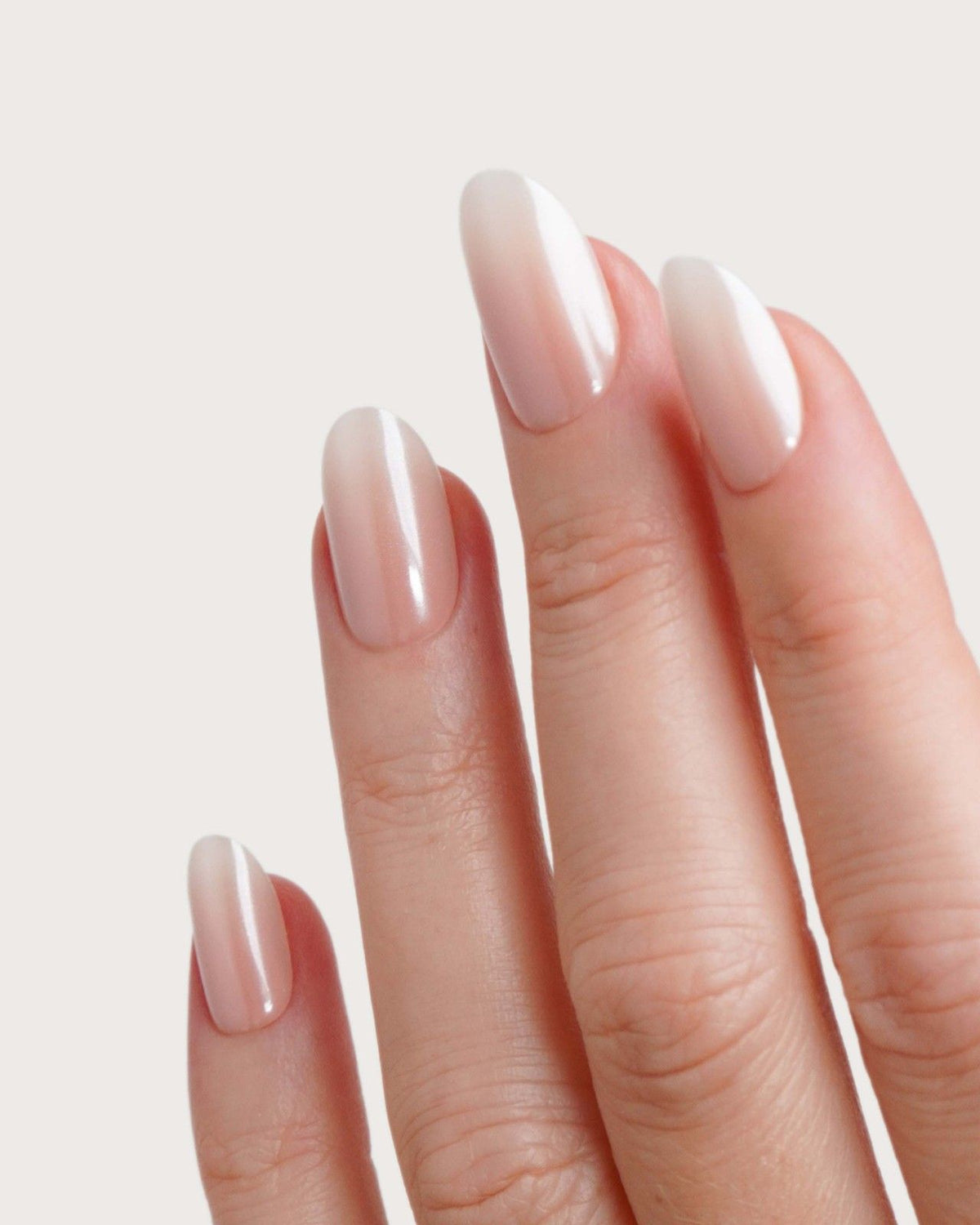 Glazed Babyboomer Medium Round Soft Gel Press Ons