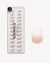 Glazed Babyboomer Short Round Soft Gel Press Onsdoonails