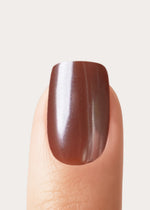 Glazed Chocolate Short Square Soft Gel Press Ons
