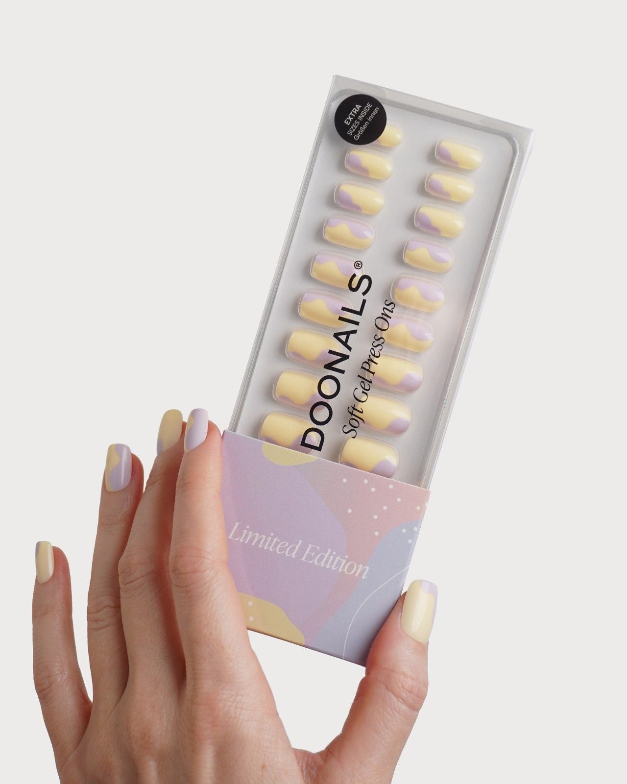 Limited Edition Pastel Pop Short Square Soft Gel Press Ons