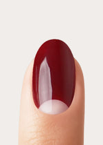 Mademoiselle Bordeaux Short Round Soft Gel Press Ons