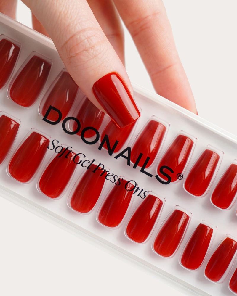 Mon Cheri Short Coffin Soft Gel Press Ons - Doonails Netherlands