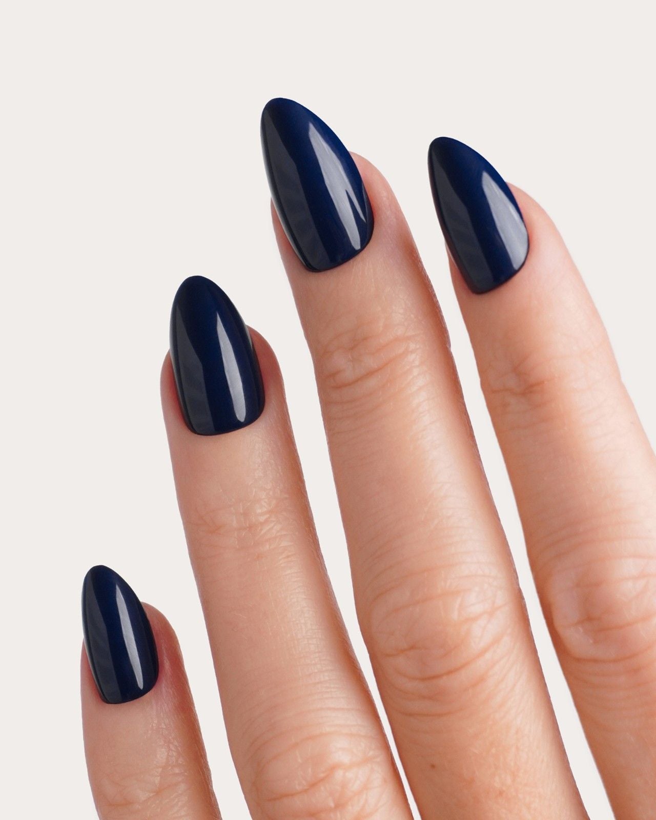 Ocean Short Almond Soft Gel Press Ons 