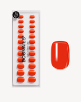 On Fire Extra Short Square Soft Gel Press Onsdoonails