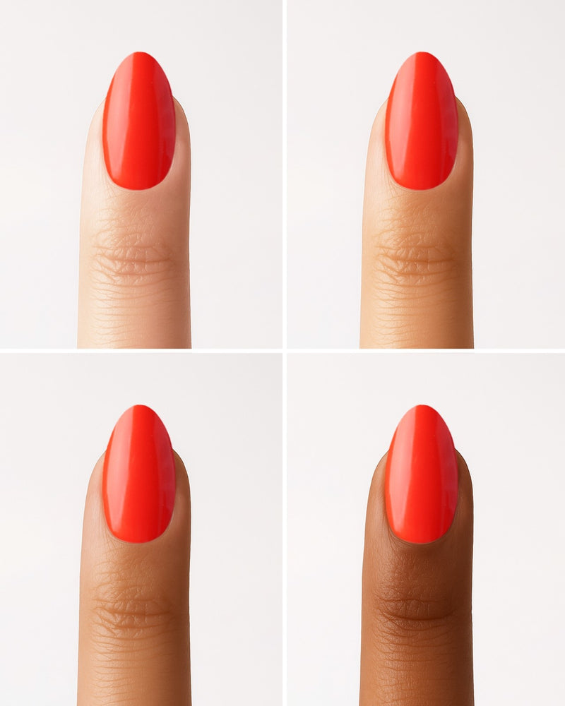 On Fire Short Almond Soft Gel Press Ons - Doonails Netherlands
