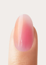 Orange Pink Aura Medium Round Soft Gel Press Ons