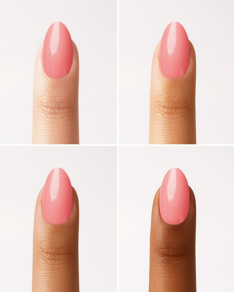 Peach Please Short Almond Soft Gel Press Ons - Doonails Netherlands