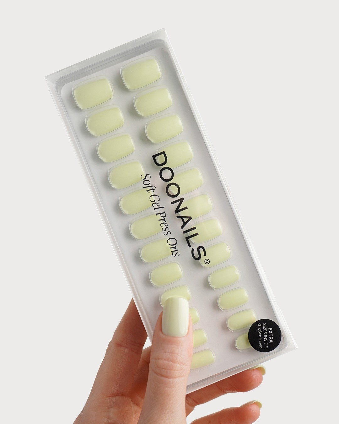 Pistachio Short Square Soft Gel Press Ons