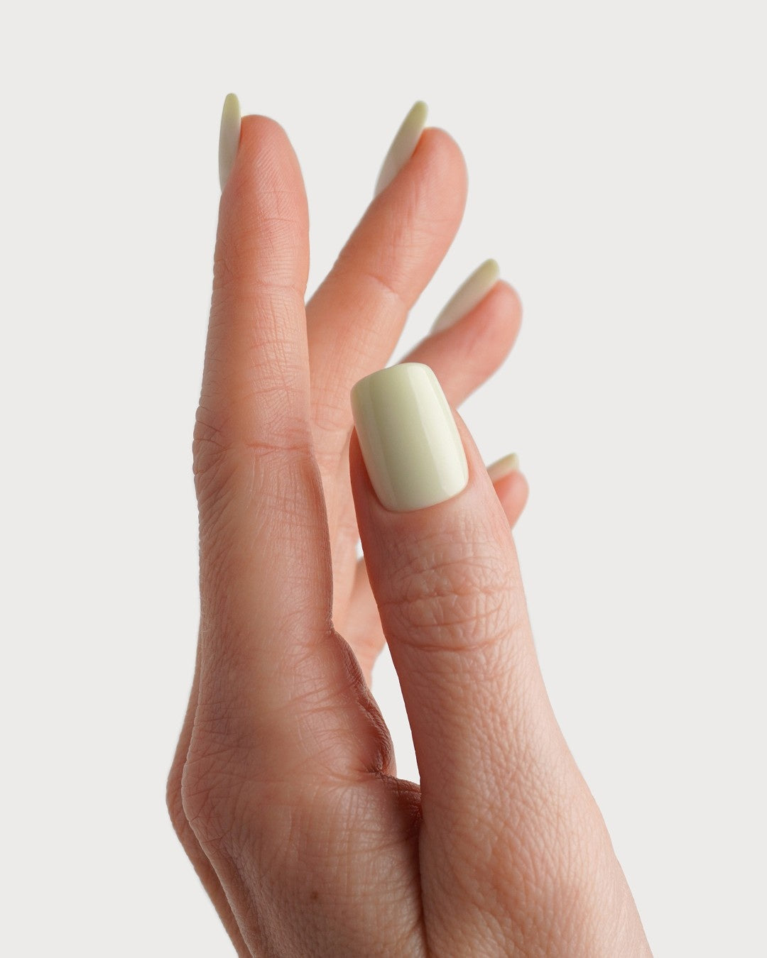 Pistachio Short Square Soft Gel Press Ons