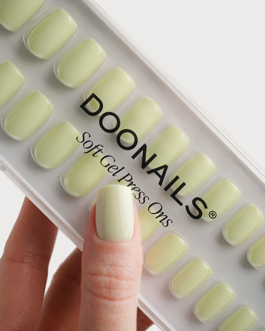 Pistachio Short Square Soft Gel Press Ons