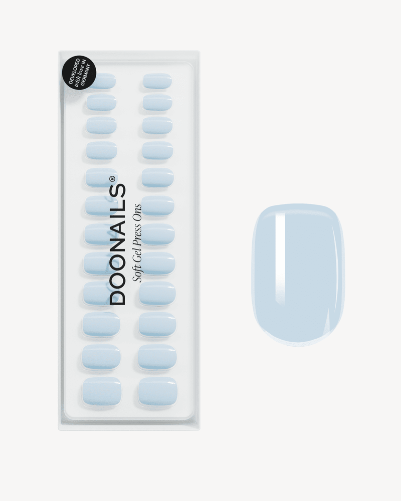 Powder Blue Extra Short - Soft Gel Press Ons