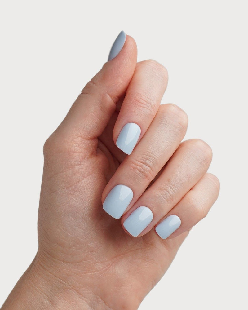 Powder Blue Extra Short - Soft Gel Press Ons