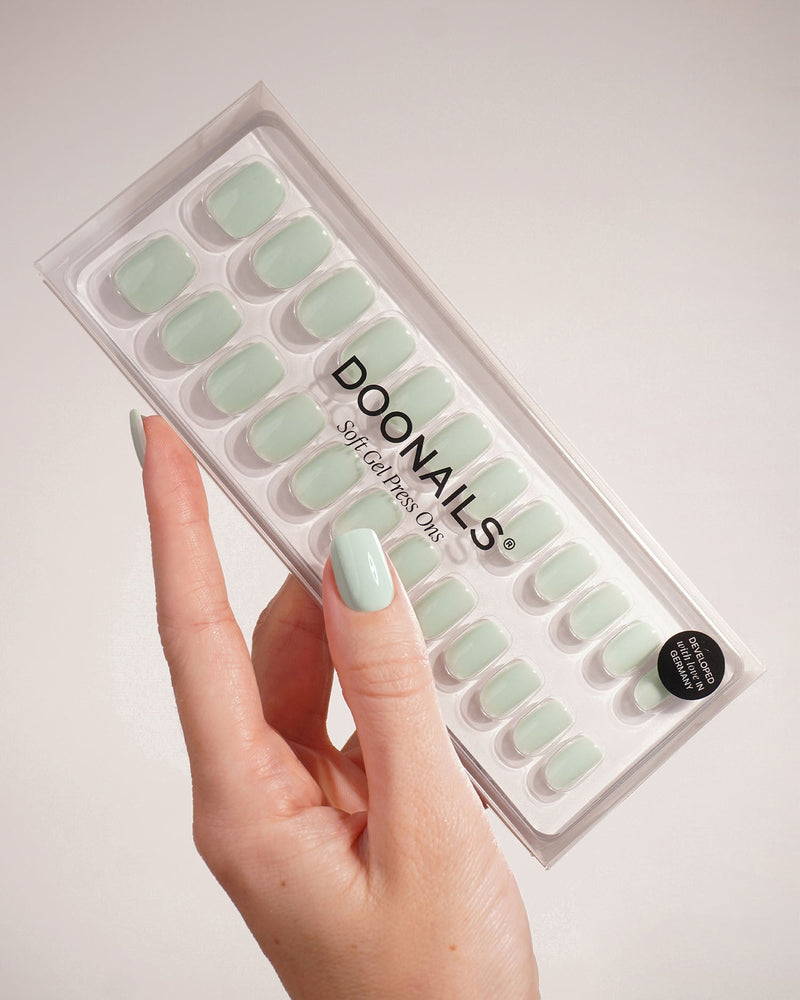 Cute Cucumber Short Square Soft Gel Press Ons - Doonails Netherlands