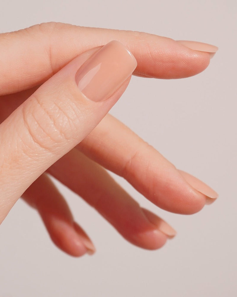 Latte Short Square Soft Gel Press Ons - Doonails Netherlands