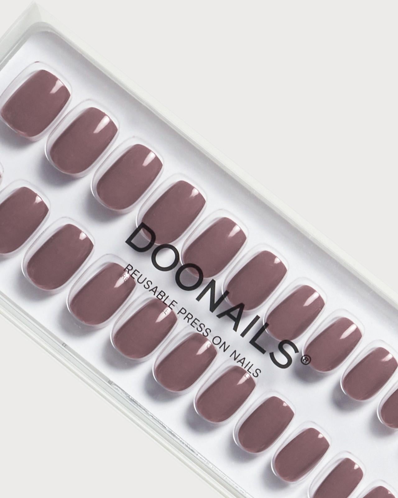 Silent Night Mauve Gel Nagels - Press Ons - Doonails