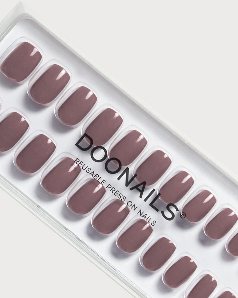 Silent Night Mauve Gel Nagels - Press Ons - Doonails