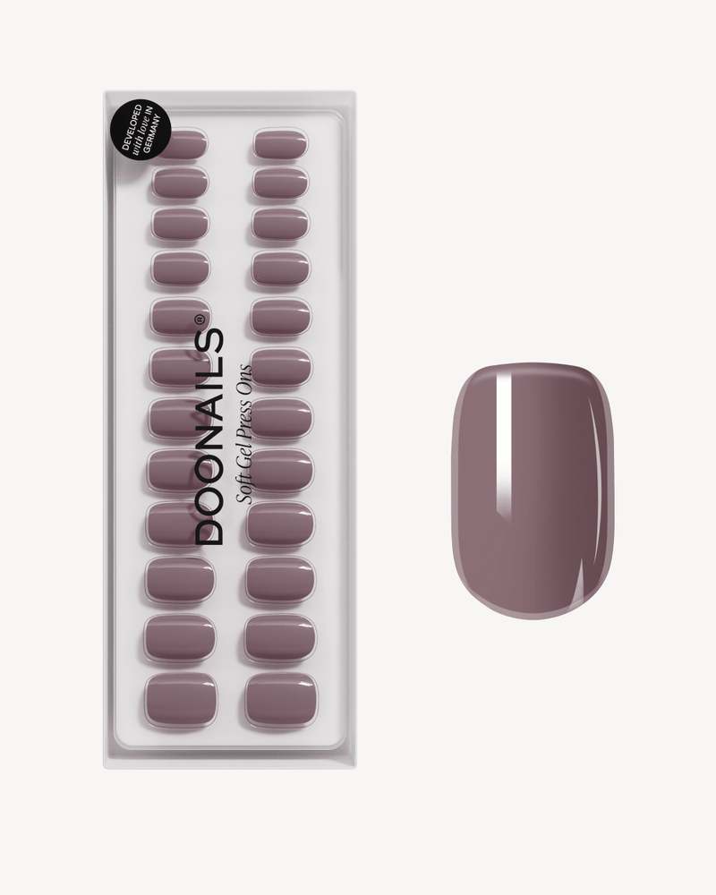 Silent Night Mauve Gel Nagels - Press Ons - Doonails